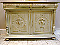 antique painted sideboard / burret